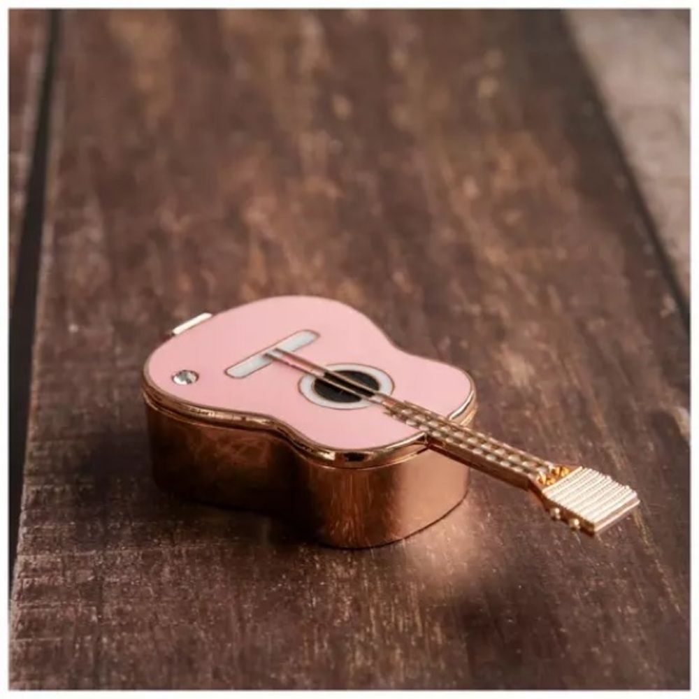 New! Guitar Jewelry Box Trinket Dish NWT